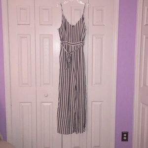 American Eagle stripped jumpsuit